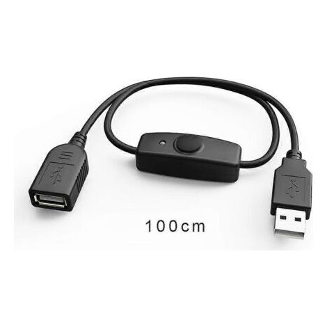 USB-Adapter-Verlängerungskabel mit Ein-/Ausschalter – Verbesserte Strom- und Datenübertragung – 100 cm (1/5)