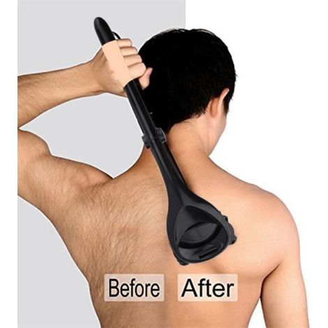 Rasoir Dos Tondeuse, Rasage pour Dos, Épilation de Dos Indolore ，Rasoir de dos, rasoir pliable，Back Shaver