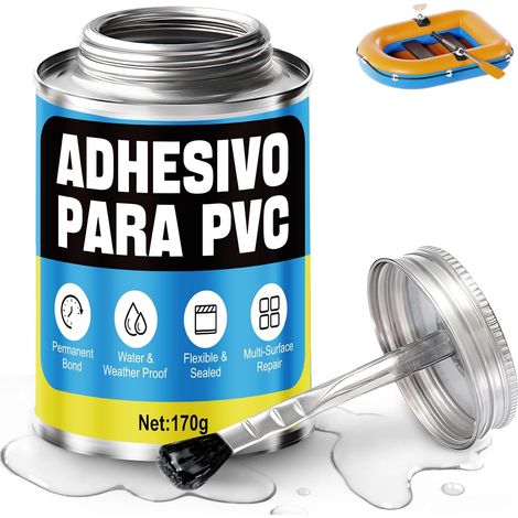 PVC Glue, Plastic Glue, Neoprene, PVC Glue Swimming Pool, Waterproof, Durable Suitable for Inflatable Boats, Kayaks, Inflatable Pools, Buoys and Tent (1/5)