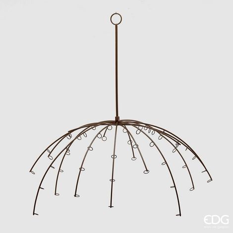 EDG Enzo De Gasperi Espositore Natale Ombrello H 56 Cm D 70 Cm Camel