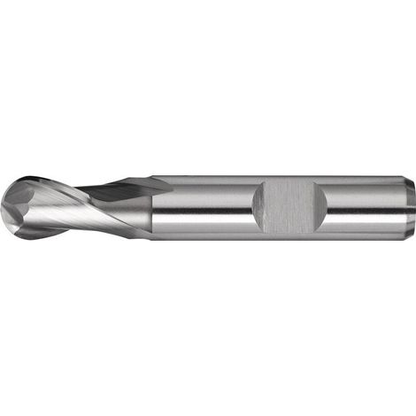 Fresa a raggio pieno D.5mm inserto-L.14mm HSS-Co8 Weldon Z.2 est.corto PROMAT