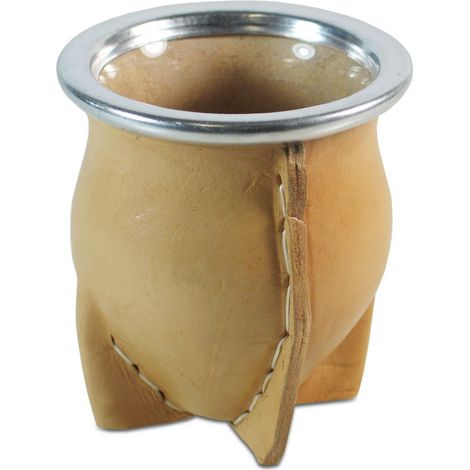 Mate de vidrio vaqueta Tasse en verre naturel