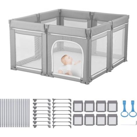 Parc Bébé Modulable Pliable - 120 x 120 cm - Parc de Jeu Enfant (1/5)