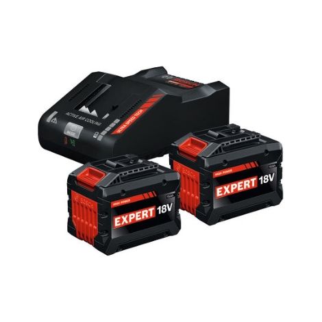 Bosch EXPERT 18V System - Juego de iniciación de alto rendimiento (2 x EXBA18V-150 + 1 x cargador ultrarrápido EXAL18V-160) (1/4)