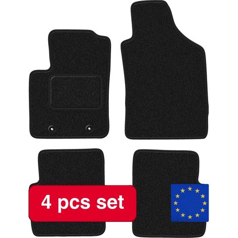 Autofußmatten, langlebiger Schutz, maßgeschneiderte Passform, schwarz (1/5)