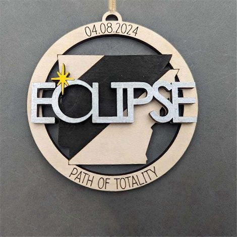 Ornement pour l'éclipse solaire de 2024, Décorations pour l'éclipse solaire de 2024, I-- (1/5)