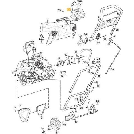 CONTENITORE BATTERIA CON COPERTURA STIGA ORIGINALE - 118820588/0