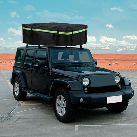 BUNTHAUS Sac de transport pour barres de toit avec bandes réfléchissantes nocturnes, sac de rangement universel pour bagages, adapté aux voyages et au camping,L (1/5)
