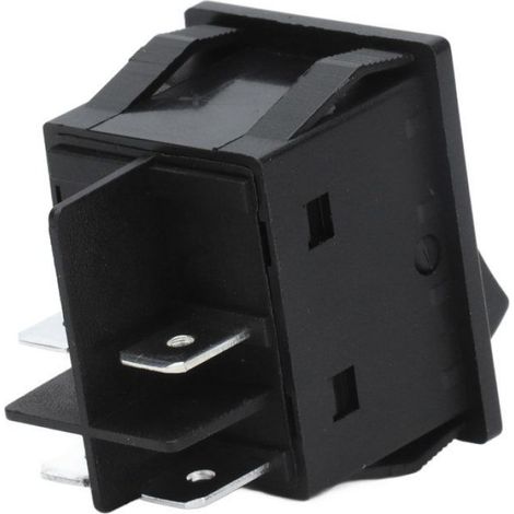 interrupteur à 4 broches Interrupteur de Type Bateau, ABS 4 Broches ON OFF avec Voyant Lumineux, pour electronique bouton (1/4)