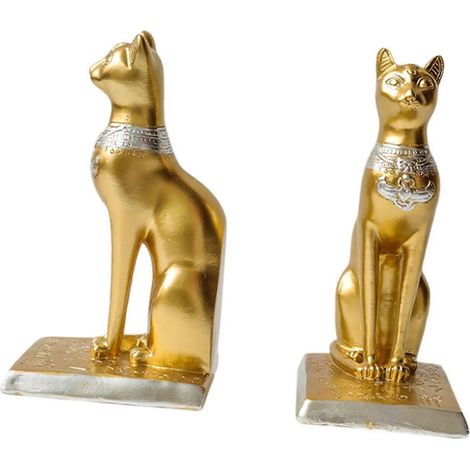 Serre-livres décoratifs en forme de chat, décoration animale pour bureau ou étagères, maison (1/4)