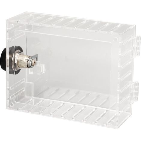 Universeller, transparenter Thermostat-Kombinationsschließkasten mit Schlüssel, Wandabdeckung und Schutzkasten (1/5)