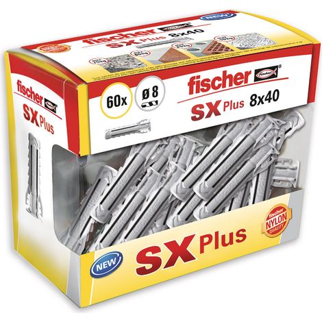 Fischer Sx Plus Stopfen ø8x40mm DIY 60 Stück. 568713. Im DIY-Set