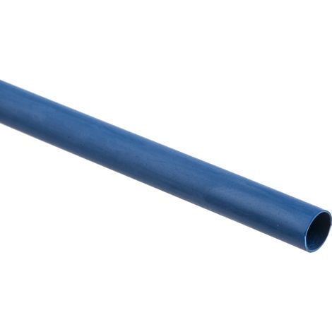 Gaine thermorétractable RS PRO, Dia. 6.4mm Bleu rétreint 2:1, 1.2m ( Prix pour Sachet de 1 )