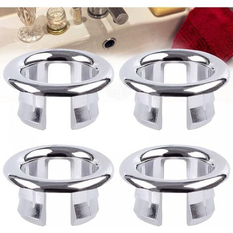 4 PCS Anneau de trop-plein, Anneau électrolytique Décoration de salle de bain, Accessoires d'évier Utilisé dans la cuisine, l'évier, la salle de bain (1/5)