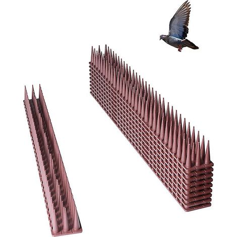 pic Anti Pigeon 4,3 M,anti Pigeons Pour Balcon, Pique Anti Pigeon En Abs Haute Rsistance Plastique, Anti Pigeon, Corbeaux, Chats, Ect (10 Pcs) (1/5)