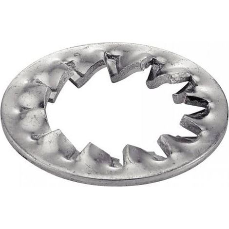 200 Rondelles Eventail à Dentures Intérieures Type Bombée Jzc 10 mm - Acier Zn - D-Work