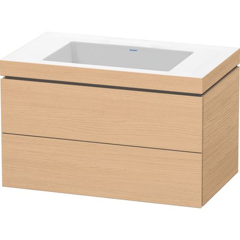 Duravit L-Cube c-bonded Ensemble suspendu, 2 tiroirs, sans