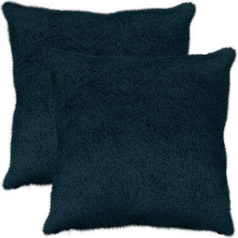 Housse de coussin 2 pc HEERLEN Bleu marine 55 x 55 cm
