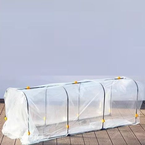 Serre de Jardin Tunnel en Film de Forçage 50 x 100 x 55 cm – Idéale pour Fleurs Naines, Légumes et Fruits (1/5)