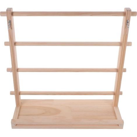 Supports pour Bobines Bois Présentoirs pour Rubans Organisateurs de Fils pour Fil à Coudre Rubans de Tulle et Autres Fournitures Créatives Compatibles avec Différentes de Bobines (1/5)