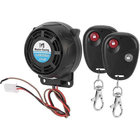 105-125 dB Motorrad-Fernbedienungsalarmhupe Diebstahlsicherungssystem