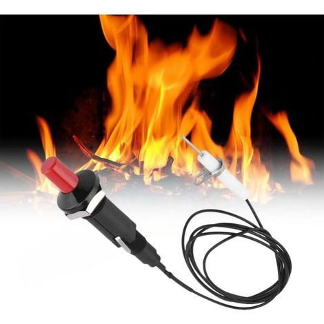 Allumage Piézo , Allumeur à Bouton Poussoir, Professionnel PP Plastique Allumeur Piezo d'étinc Avec 1 m Cable pour Foyer Au Gaz, Allumeur, Briquet Cuisine En Cér (1/4)
