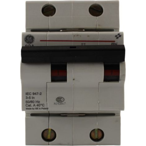 Interruttore magnetotermico 2 poli 3 moduli 80A  GE Power