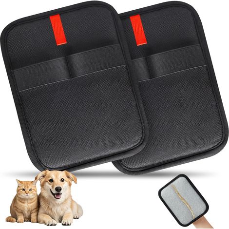 2 Paires Gant de toilettage,Technologie électrostatique,Gant dépoussiérant,Sofas,Tapis,Sièges auto (1/5)