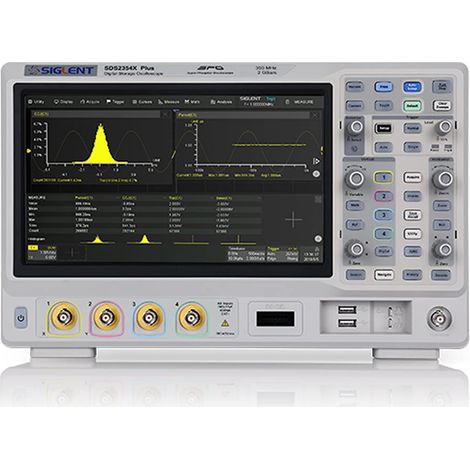 SIGLENT SDS2000X Series Plus Oscilloscopio di fosforo digitale, 2 canali, larghezza di banda 100 MHz, 200 Mpts profondità di memoria, 10,1" Monitor