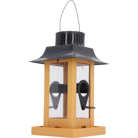 Solarbetriebenes Vogelfutterhaus, leicht aufladbar, lange Lebensdauer, hängende Außendekoration für die Terrasse