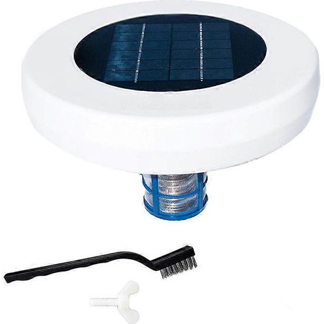 Générateur d'ions solaire pour piscine, outil de nettoyage de piscine solaire, nettoyeur de piscine automatique et générateur d'ions pour piscine, adapté à toutes les piscines. (1/5)