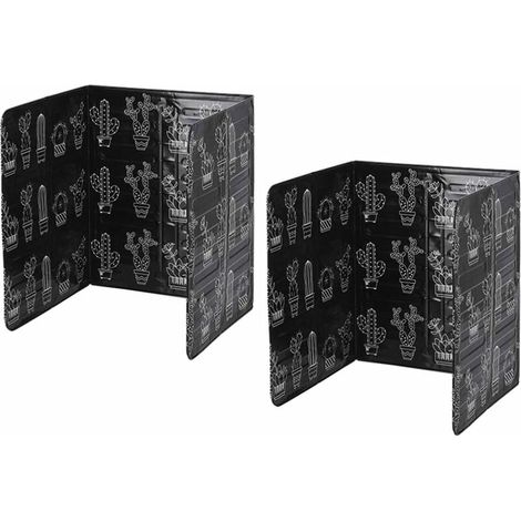 Green Mobility-Lot de 2 protections anti-éclats Shield Guard anti-éclaboussures en aluminium pour cuisine Protection anti-éclaboussures et à gaz Protection contre les éclaboussures (1/5)