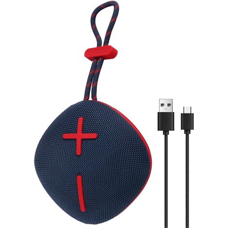 Enceinte Bluetooth avec Extra Basse Outdoor Portable Carte Radio, Enceinte Bleu (1/5)