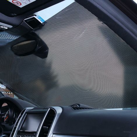 Pare-soleil rétractable pour vitres latérales de voiture, rideau pare-soleil enroulable (1/5)
