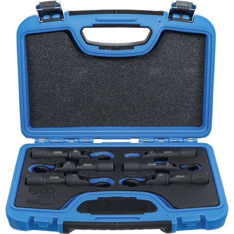 BGS Llave de pata de gallo, accionamiento cuadrado interior 12,5 mm (1/2") flexible, 6 piezas - 6931 (1/4)
