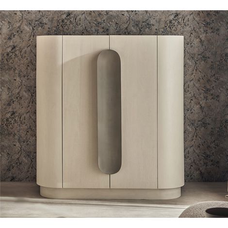 Tellus Mango-Sideboard mit beigem Marmorgriff 130 x 45 x 140 cm. 130 x 45 x 140 cm (1/3)