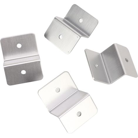 4 Supports Fixation Panneau Solaire Z Aluminium pour Caravane Bateau Yacht Camping Car - Kit Installation Résistant (1/5)