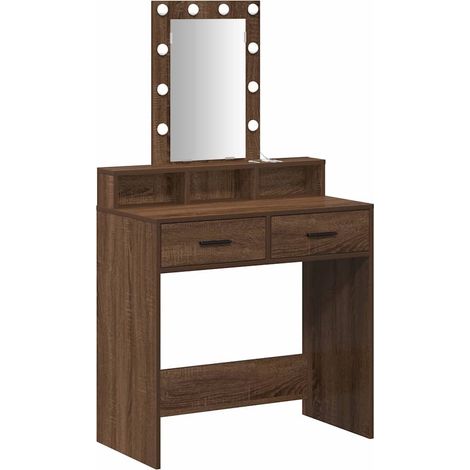 Maison Exclusive - Schminktisch mit Speicher Braun 79 x 41 x 140