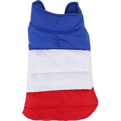 Veste d'hiver pour chien, épaisse, imperméable, rembourrée, double face, coupe-vent, chaude, pour chiens moyens et grands, blanche, taille 2XL (1/5)