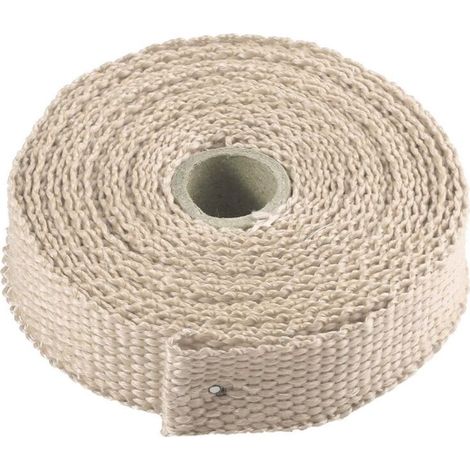 m x 2,5 cm Titanlegierung Auspuffrohr-Isolierband Auspuffkrümmer Edelstahl Schwarz mit 4 Kabelbindern Braun MUMU (1/4)