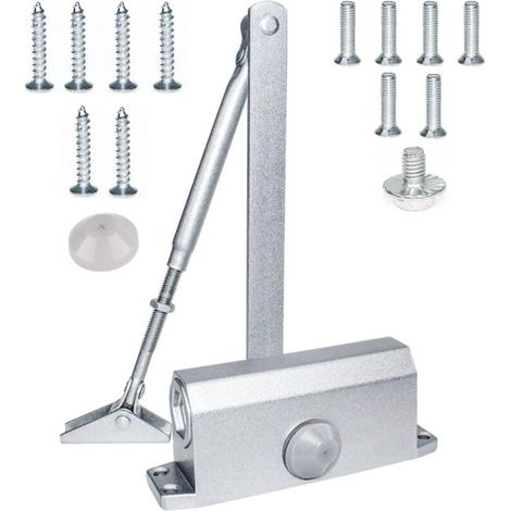 Ferme-porte hydraulique automatique 35-60kg – Réglable pour portes unilatérales – Vitesse de fermeture réglable – Pour environnements commerciaux et résidentiels (1/5)