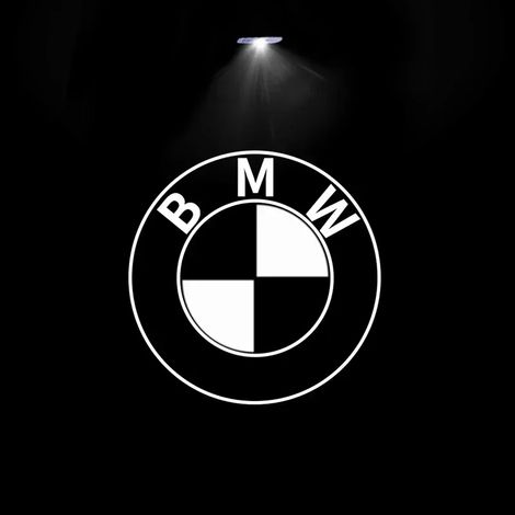 (BMW blanche, lot de 2) Convient aux BMW M X3 X5 X6. Lot de 2 accessoires de logo lumineux pour portières de voiture. Convient également aux BMW X1 X3 F25 M3 X2 E90 E91 E60 X5 X6 X7 E84 E83 E70 G30 G3 (1/4)