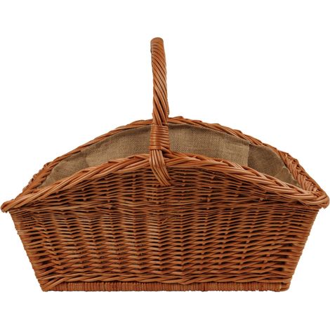 BOGATECO Panier à bois en osier naturel taille XL marron (1/3)