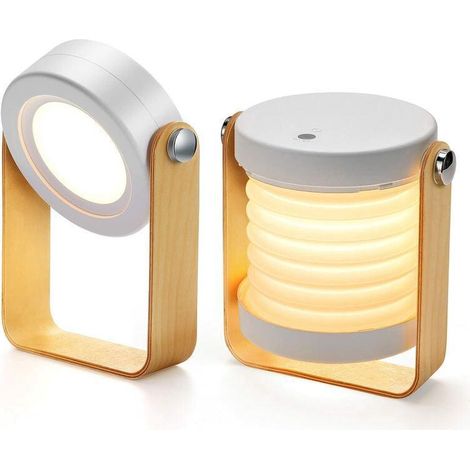 Lampe de chevet blanche lampe tactile - dimmable, lampe de chevet portable avec veilleuse de sécurité portable (1/5)