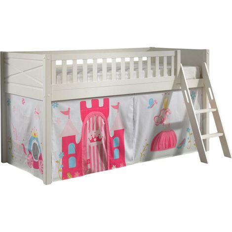 Lit Enfant Tente "Scott Princesse" 90x200cm Blanc (1/5)