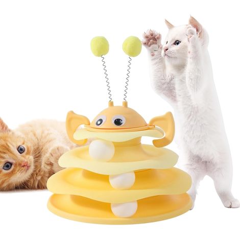 Jouets Interactifs pour Chats Tour À Plateau Tournant 3 (1/5)