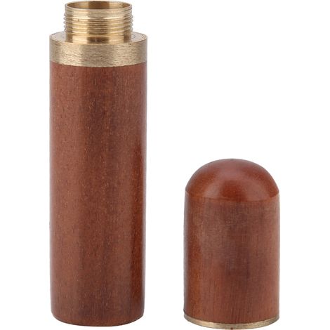 Boîte de rangement et de sécurité pour aiguilles à coudre en bois (couleur café)