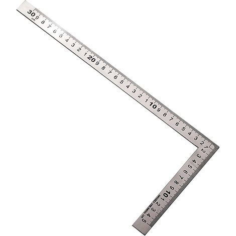 Equerre Couture, Equerre Menuisier Métal Inoxydable, Règle Carrée 150×300mm, Angle Droit 90 Degrés, Règle Acier Inox pour Travaux de Précision, Mesure Professionnelle, Construction (1/2)
