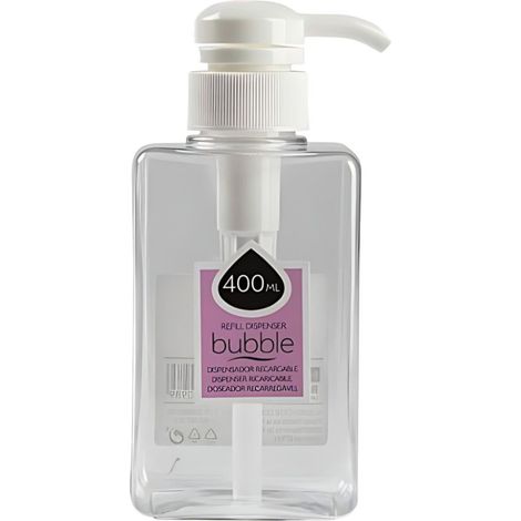 PLASTICFORTE dispensador jabon cuadrado 400 ml , Dispensador jabon cuadrado 400 mlMarca PlasticforteEste dispensador de jabón cuadrado es un artículo de baño esencial para