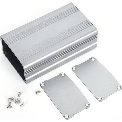 Boîtier Électronique en Aluminium 38x63x110mm pour Dissipation Thermique, Boîtier de Projet Gris (1/5)